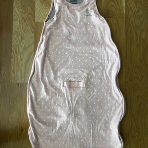 Woolino Sleep Sack – 2–4 Years – Pink Polka Dot – Merino Wool Lined